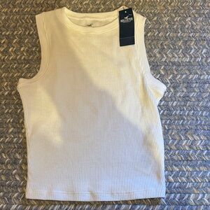Hollister white tank top